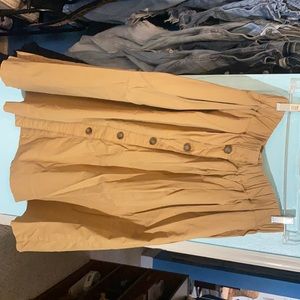 J. Crew Khaki Midi Skirt